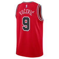 Nikola Vučević Chicago Bulls Basketball Jersey, Red Swingman Sportswear Jersey Shirt, Sleeveless Athletic Tank Jersey, Casual Gift for Men