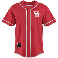 Houston Cougars Lightweight Baseball Jersey, Red Sportswear Jersey Shirt, Lightweight Breathable Athletic Jersey, Casual Gift for Men