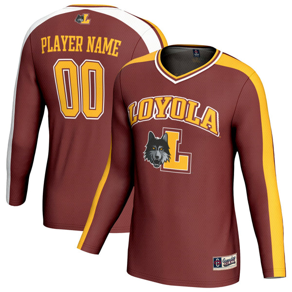 Loyola Chicago Ramblers NIL Pick-A-Player Lightweight Collegiate Volleyball Fashion Jersey - Maroon