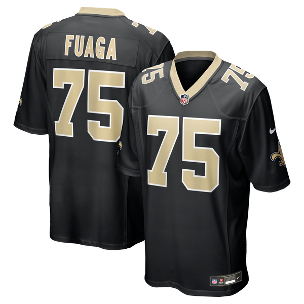 New Orleans Saints Taliese Fuaga Black Game Jersey