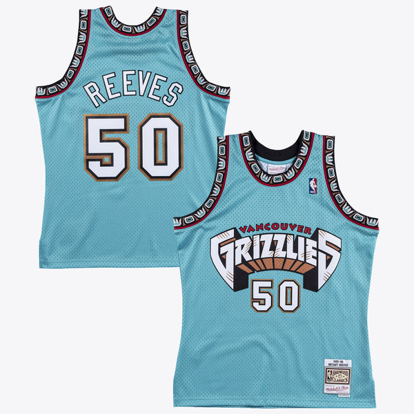 Vancouver Grizzlies Bryant Reeves 1995 Swingman Authentic Jersey - Teal