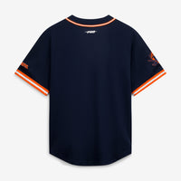 Virginia Cavaliers Mesh Full-Button Baseball Jersey, Navy Sportswear Jersey Shirt, Lightweight Breathable Athletic Jersey, Casual Gift for Men