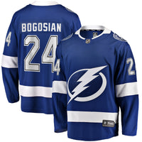 Zach Bogosian Tampa Bay Lightning Hockey Jersey, Blue Breakaway Sportswear Jersey Shirt, Long Sleeve Hockey Sweater Jersey, Casual Gift for Men