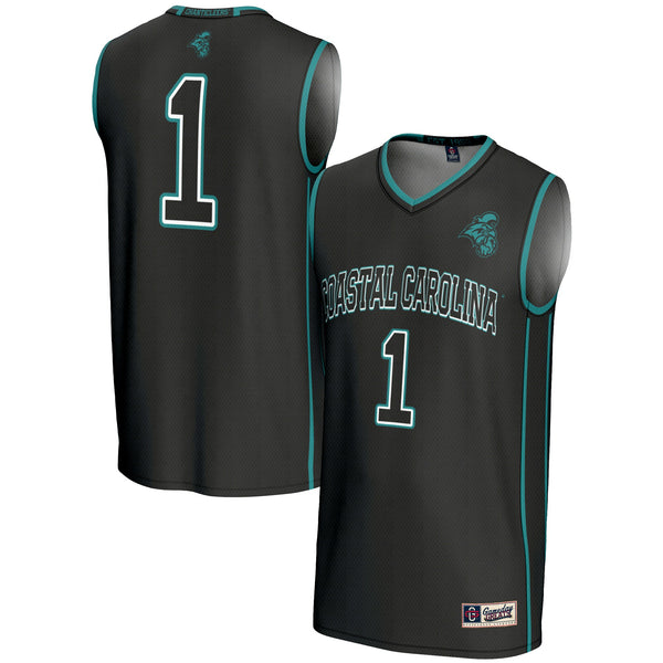 #1 Coastal Carolina Chanticleers Lightweight Basketball Jersey - Black