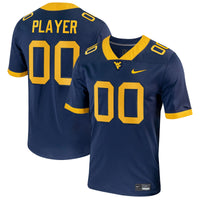 West Virginia Mountaineers Football Jersey, Navy Replica Sportswear Jersey Shirt, Lightweight Breathable Athletic Jersey, Casual Gift for Men