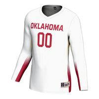 Oklahoma Sooners Volleyball Jersey, White Lightweight Sportswear Jersey Shirt, Lightweight Breathable Athletic Jersey, Casual Gift for Men