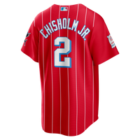 Jazz Chisholm Jr. Miami Marlins Baseball Jersey, Red Sportswear Jersey Shirt, Lightweight Breathable Athletic Jersey, Casual Gift for Men
