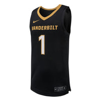 Vanderbilt Commodores Basketball Jersey, Black Replica Sportswear Jersey Shirt, Sleeveless Athletic Tank Jersey, Casual Gift for Men