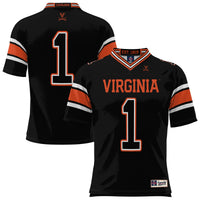 Virginia Cavaliers Football Jersey, Black Sportswear Jersey Shirt, Lightweight Breathable Athletic Jersey, Casual Gift for Men, Style 5234358