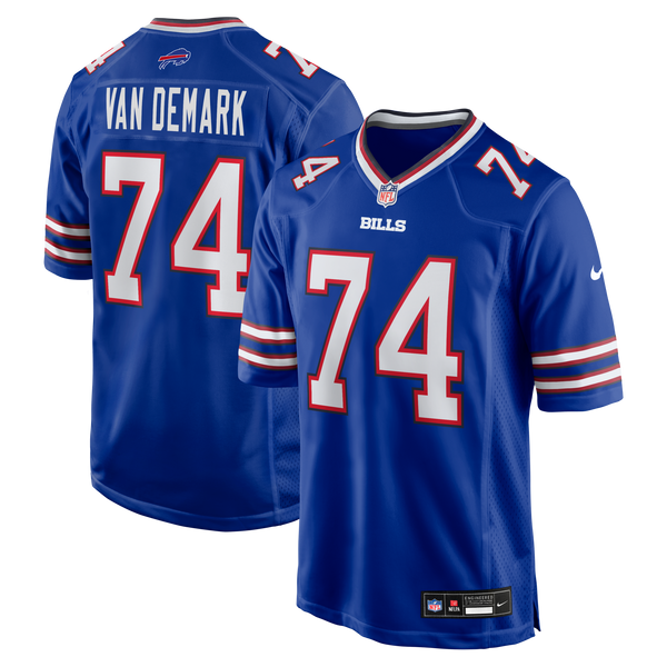 Buffalo Bills Ryan Van Demark Royal Game Player Jersey