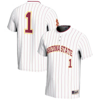 Arizona State Sun Devils Softball Jersey, White Lightweight Sportswear Jersey Shirt, Lightweight Breathable Athletic Jersey, Casual Gift for Men