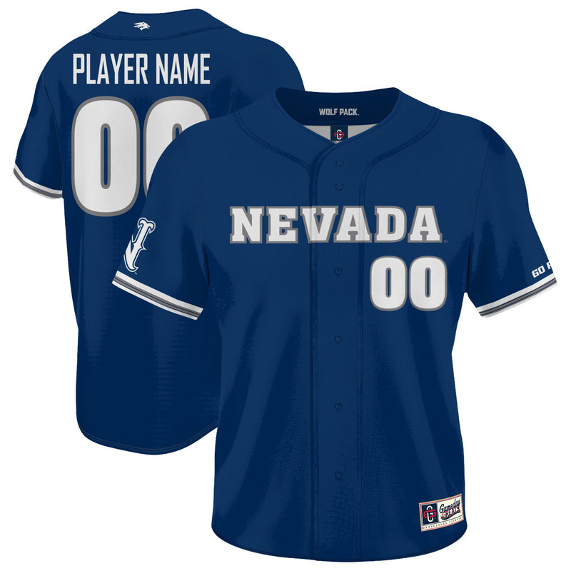 Nevada Wolf Pack Baseball Jersey, Navy Sportswear Jersey Shirt, Lightweight Breathable Athletic Jersey, Casual Gift for Men, Style 203336532