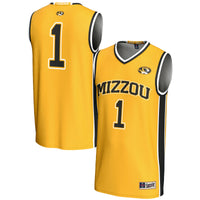 Missouri Tigers Basketball Jersey, Gold Lightweight Sportswear Jersey Shirt, Sleeveless Athletic Tank Jersey, Casual Gift for Men