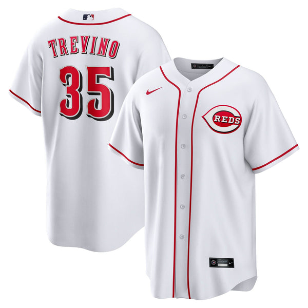 Cincinnati Reds Jose Trevino White Home Replica Jersey