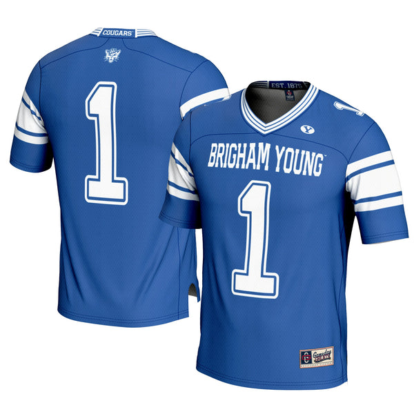 #1 Royal BYU Cougars Football Jersey
