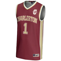 Charleston Cougars Basketball Jersey, Maroon Sportswear Jersey Shirt, Sleeveless Athletic Tank Jersey, Casual Gift for Men, Style 200911035