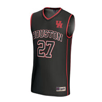Houston Cougars Basketball Jersey, Black Fashion Lightweight Sportswear Jersey Shirt, Sleeveless Athletic Tank Jersey, Casual Gift for Men