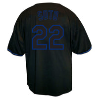 Juan Soto New York Mets Baseball Jersey, Black Fashion Sportswear Jersey Shirt, Lightweight Breathable Athletic Jersey, Casual Gift for Men