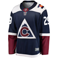 Nathan MacKinnon Colorado Avalanche Hockey Jersey, Navy Sportswear Jersey Shirt, Long Sleeve Hockey Sweater Jersey, Casual Gift for Men