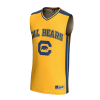 Cal Bears Basketball Jersey, Gold Fashion Lightweight Sportswear Jersey Shirt, Sleeveless Athletic Tank Jersey, Casual Gift for Men