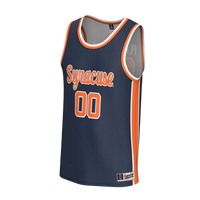 Syracuse Orange Basketball Jersey, Navy Lightweight Sportswear Jersey Shirt, Sleeveless Athletic Tank Jersey, Casual Gift for Men