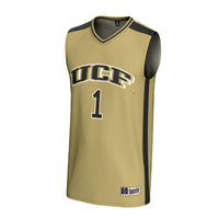 UCF Knights Basketball Jersey, Gold Fashion Lightweight Sportswear Jersey Shirt, Sleeveless Athletic Tank Jersey, Casual Gift for Men