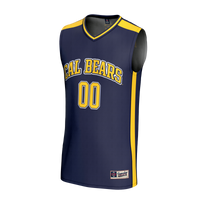 Cal Bears Basketball Jersey, Navy Fashion Sportswear Jersey Shirt, Sleeveless Athletic Tank Jersey, Casual Gift for Men, Style 203645437