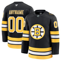 Boston Bruins Hockey Jersey, Black Premium Home Sportswear Jersey Shirt, Long Sleeve Hockey Sweater Jersey, Casual Gift for Men, Style 203133907