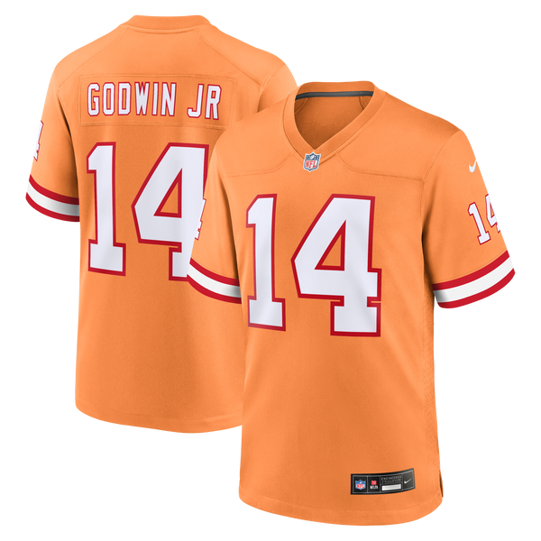 Tampa Bay Buccaneers Chris Godwin Jr. Orange Alternate Game Player Jersey
