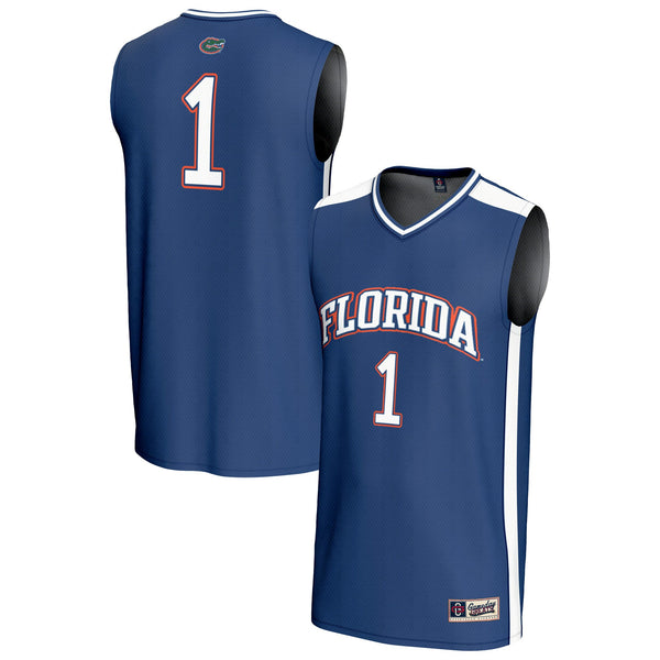 #1 Florida Gators Lightweight Basketball Fashion Jersey - Royal