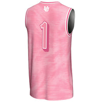 Utah Utes Basketball Jersey, Pink Fashion Lightweight Sportswear Jersey Shirt, Sleeveless Athletic Tank Jersey, Casual Gift for Men