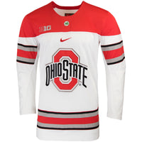 Ohio State Buckeyes Hockey Jersey, White Replica Sportswear Jersey Shirt, Long Sleeve Hockey Sweater Jersey, Casual Gift for Men