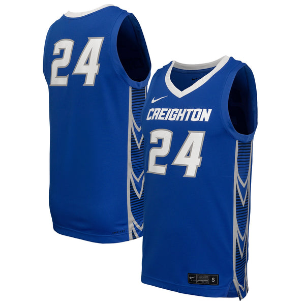 #24 Creighton Bluejays Replica Basketball Jersey - Royal
