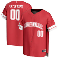 Louisville Cardinals Baseball Jersey, Red Sportswear Jersey Shirt, Lightweight Breathable Athletic Jersey, Casual Gift for Men, Style 202461700