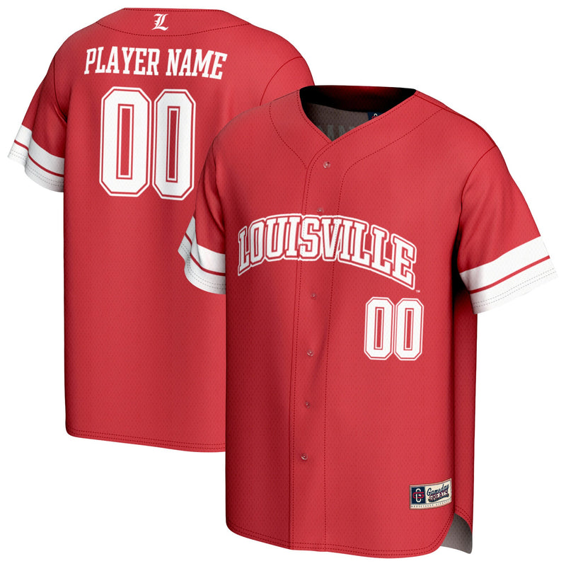 Louisville Cardinals Baseball Jersey, Red Sportswear Jersey Shirt, Lightweight Breathable Athletic Jersey, Casual Gift for Men, Style 202461700