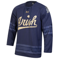 Notre Dame Fighting Irish Hockey Jersey, Navy Sportswear Jersey Shirt, Long Sleeve Hockey Sweater Jersey, Casual Gift for Men, Style 201841331
