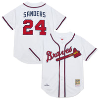 Deion Sanders Atlanta Braves Baseball Jersey, White Sportswear Jersey Shirt, Lightweight Breathable Athletic Jersey, Casual Gift for Men