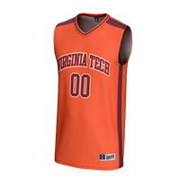 Virginia Tech Hokies Basketball Jersey, Orange Fashion Lightweight Sportswear Jersey Shirt, Sleeveless Athletic Tank Jersey, Casual Gift for Men