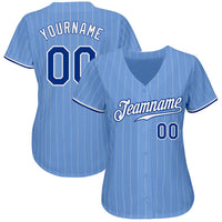 Custom Baseball Jersey, Light Sportswear Jersey Shirt, Athletic Button Down Moisture Wicking Jersey, Casual Gift for Men, Style LightBlue0087