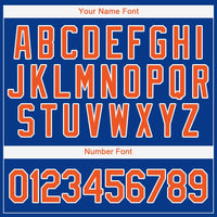 Custom Baseball Jersey, Royal Orange Sportswear Jersey Shirt, Athletic Button Down Moisture Wicking Jersey, Casual Gift for Men, Style NewYK0211