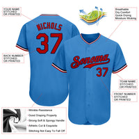 Custom Baseball Jersey, Blue Red Navy Sportswear Jersey Shirt, Athletic Button Down Moisture Wicking Jersey, Casual Gift for Men
