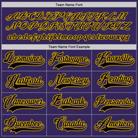 Custom Hockey Jersey, Purple Black Gold Sportswear Jersey Shirt, Athletic Long Sleeve V Neck Jersey, Casual Gift for Men, Style Purple0153