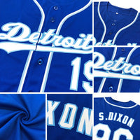 Custom Baseball Jersey, Royal Orange Sportswear Jersey Shirt, Athletic Button Down Moisture Wicking Jersey, Casual Gift for Men, Style Royal0030