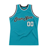 Custom Basketball Jersey, Teal White Black Throwback Sportswear Jersey Shirt, Athletic Mesh Moisture Wicking Jersey, Casual Gift for Men