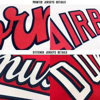 Custom Baseball Jersey, Red Sportswear Jersey Shirt, Athletic Button Down Moisture Wicking Jersey, Casual Gift for Men, Style WashingtonV0097