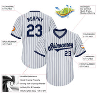 Custom Baseball Jersey, White Navy Gray Throwback Sportswear Jersey Shirt, Athletic V Neck Moisture Wicking Jersey, Casual Gift for Men