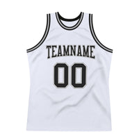 Custom Basketball Jersey, White Black Gray Authentic Sportswear Jersey Shirt, Athletic Mesh Moisture Wicking Jersey, Casual Gift for Men